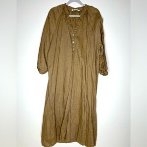 Zara linen midi dress
